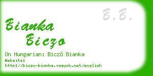 bianka biczo business card