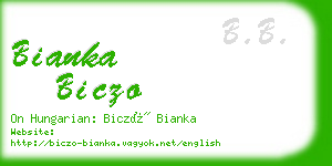 bianka biczo business card